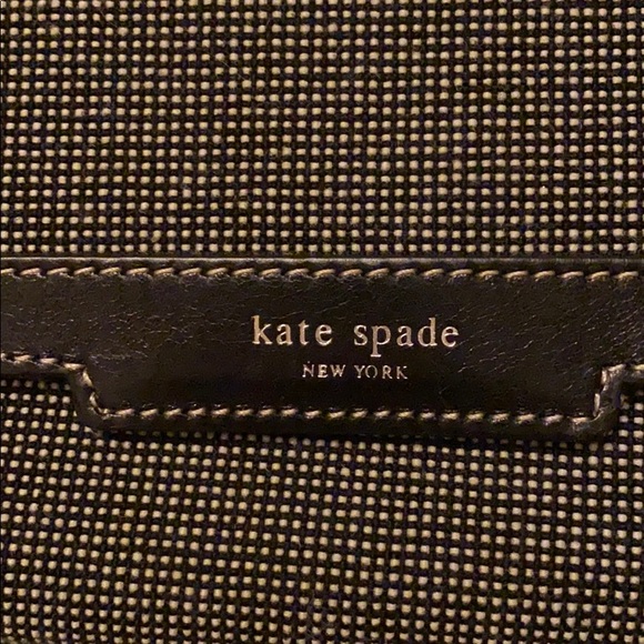 RARE KATE SPADE VINTAGE SIGNATURE BIRDSEYE FABRIC SHOULDER BAG COLLECTORS ITEM - Picture 9 of 13